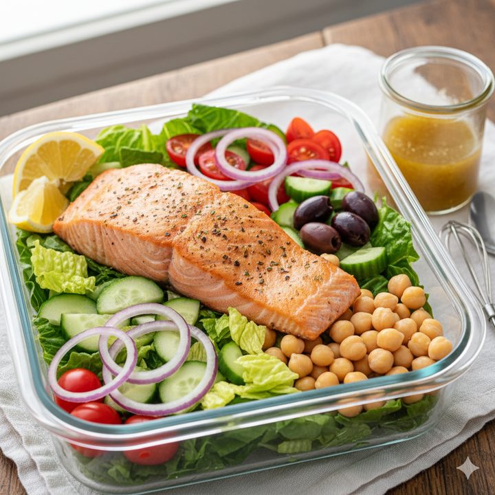 Greek-Style Salmon Salad