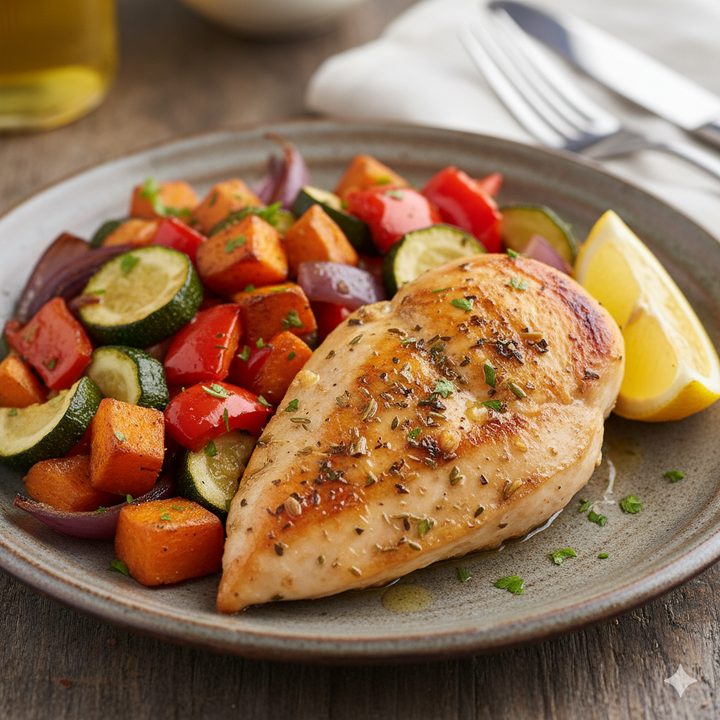 Lemon Herb Chicken with Roasted Vegetables