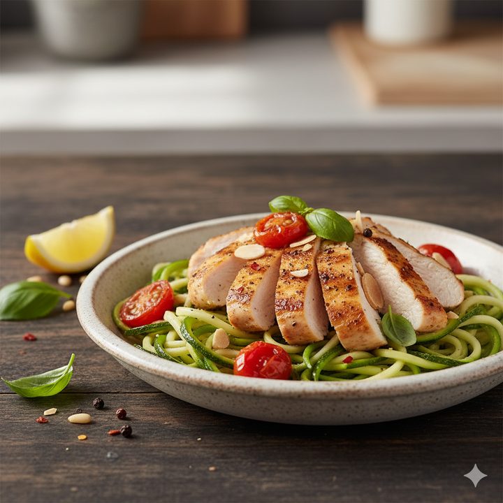 Italian-Style Chicken with Zucchini Noodles