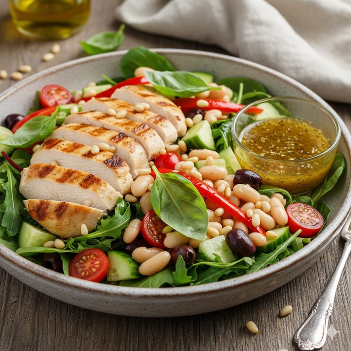 Italian Chicken Salad with White Beans